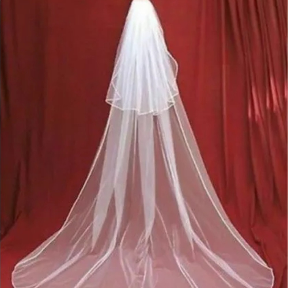 Beautiful cathedral veil w/ blusher